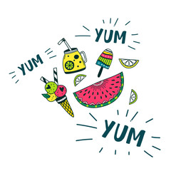 Yum yum summer food set