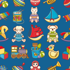 Child toy seamless pattern. Design element