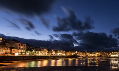 Fototapeta premium Saint Ives Harbor Dark