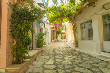 Preveza city Saitan Pazar alley Greece