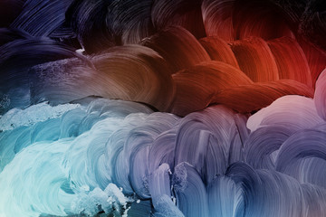 blue and red strokes background