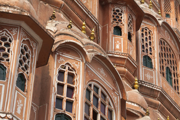 Obraz premium Hawa Mahal palace (Palace of the Winds) in Jaipur, Rajasthan