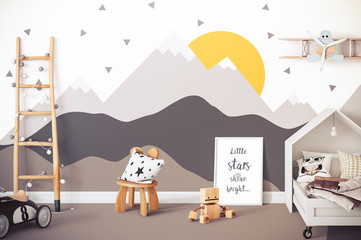 interior of a childrens´ playroom 