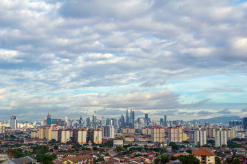 Fototapeta na wymiar View of downtown Kuala Lumpur, Malaysia