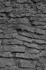 Brick stair black and white facture texture.