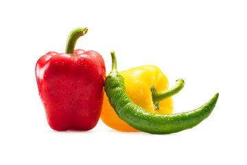 Different fresh peppers