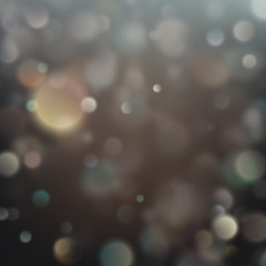 Christmas Decorative background with bokeh lights. EPS 10 vector