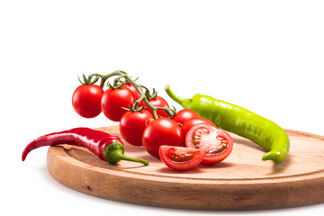 chili peppers and tomatoes