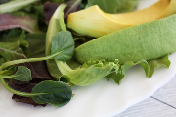 salad with avocado
