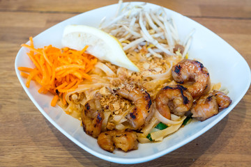 fried noodle asian food on the table