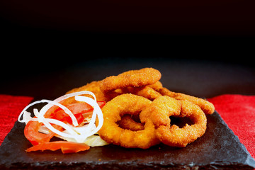Fast food Homemade Crunchy Fried onion rings