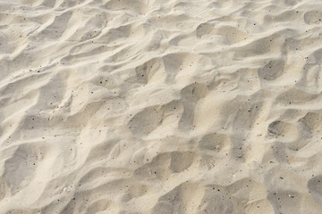close up of sea beach sand or Desert sand for texture and background