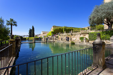 Obraz premium The famous Alcazar de los Reyes Cristianos with beautiful garden in Cordoba