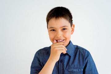 Boy showing emotions