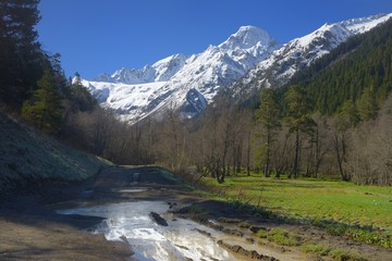 Fototapeta na wymiar Spring in Caucasus