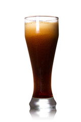 Beer on white background
