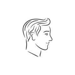 human head sketch outline