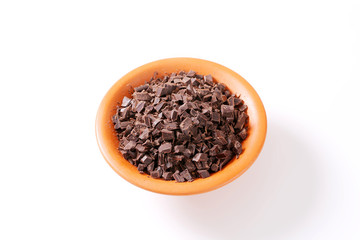 Chopped dark chocolate