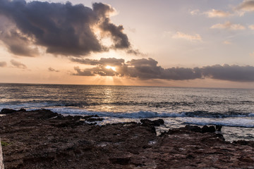 Fototapeta premium lever de soleil dénia