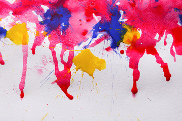 Colorful hand painted background