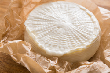 Cheese wheel, homemade indian paneer