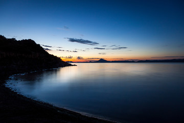 Sunrise over the Gariep dam, South Africa.