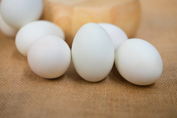 White salted eggs