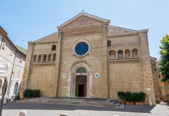 Fototapeta na wymiar Fano, Pesaro, Marche, Italy. The Cattedrale of Santa Maria Assunta