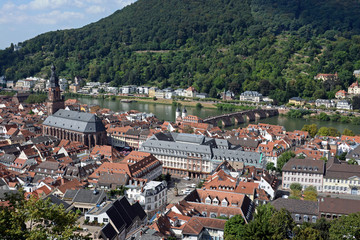 Fototapeta na wymiar Panoramablick auf Heidelberg
