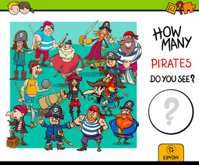 counting pirates educational game for kids