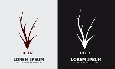 abstract deer logo design