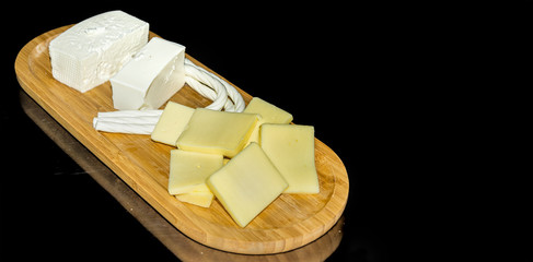 cheese board with delicous cheeses