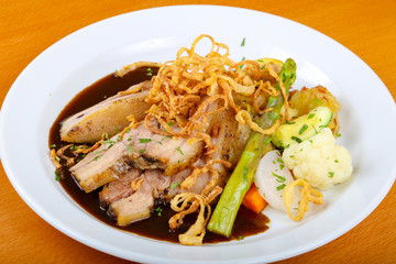 Czech cuisine - roasted pork