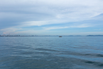 Big Ferry Boat, pattaya city, Chonburi, Pattaya downtown city and Koh Larn, Travel beach Thailand,