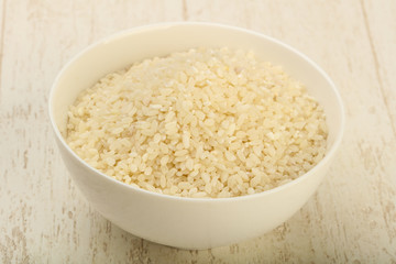 Raw rice heap