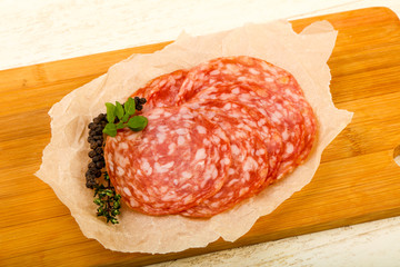Sliced salami
