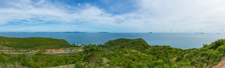 Panorama Sea View Koh Larn island, koh larn island, tropical beach, pattaya city Thailand, Chonburi Thailand,