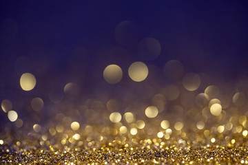 Abstract gold color bokeh background