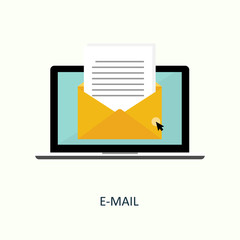 notebook e-mail read vector