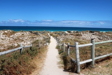 Fototapeta na wymiar Scarborough Beach in Perth Western Australia, Australia 