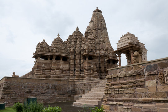 Hindu erotic temple in Khajuraho, India