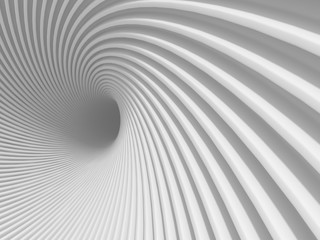 Abstract Architecture Tunnel White Background