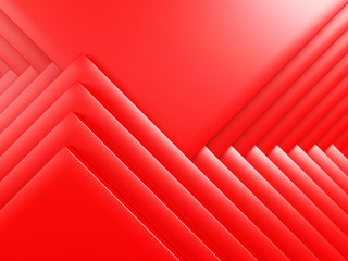 Bright Red Geometric Red Cubes Background