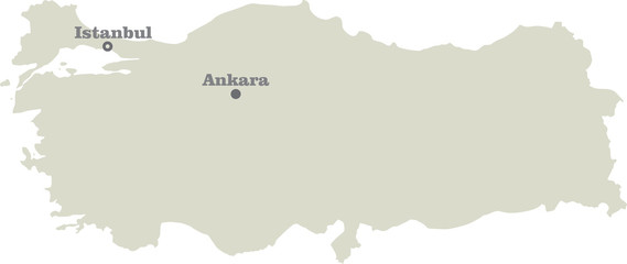 Turkey map. vector illustration
