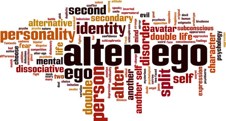 Alter ego word cloud