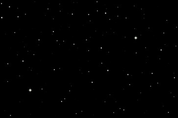 Space Starry Sky Background. Vector Illustration of Night Stars on black background