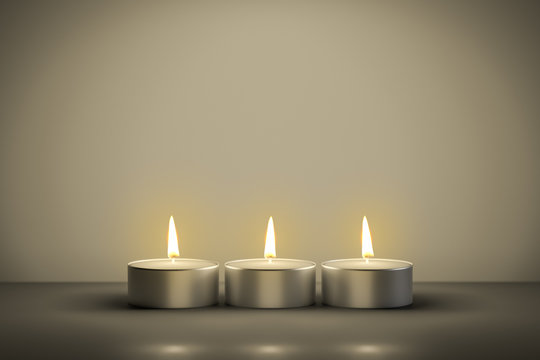 typical tealights with space for your content