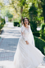 Portrait of a beautiful bride on wedding day