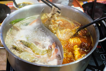 Hot Pot : Dinner with friends in Hong Kong