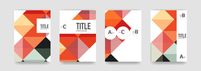 Set of brochure cover templates